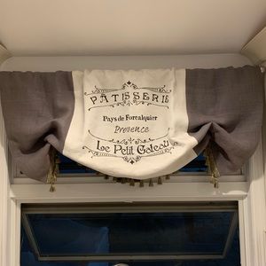 Custom Made French Country Valance.